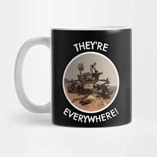 😱 They're Everywhere, Cicada Mars Invasion, Funny Space Design Mug